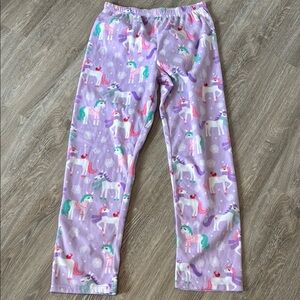 💐Kids Unicorn Microfleece Pajama Pants